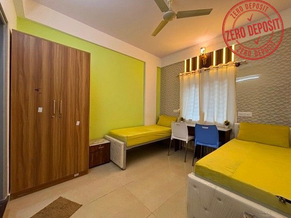 Cherry Blossom room in HSR Layout, Bangalore Bangalore with premium furnishings and clean interiors — PG photo 1 of 8 Cherry Blossom room in HSR Layout, Bangalore Bangalore with premium furnishings and clean interiors — PG photo 1 of 8