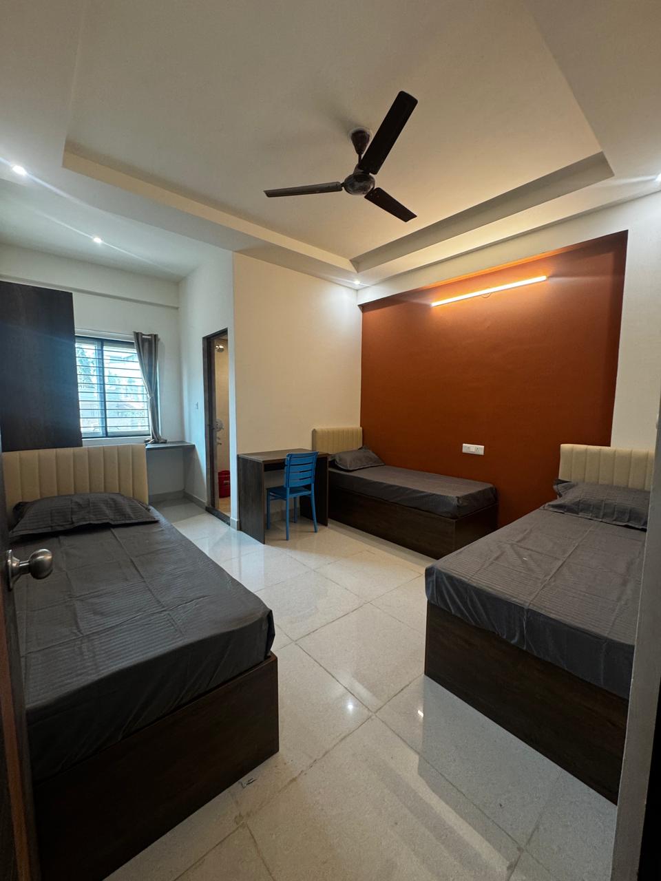 Mariyas Living Coliving Pg room in Sarjapura Bangalore with premium furnishings and clean interiors — PG photo 1 of 9 Mariyas Living Coliving Pg room in Sarjapura Bangalore with premium furnishings and clean interiors — PG photo 1 of 9